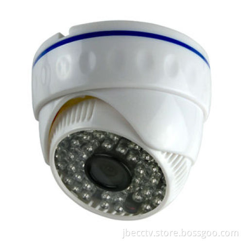 Plastic CCTV IR Dome Camera with Sony or Sharp CCD Sensor and 1/50 to 1/100,000s Electronic Shutter